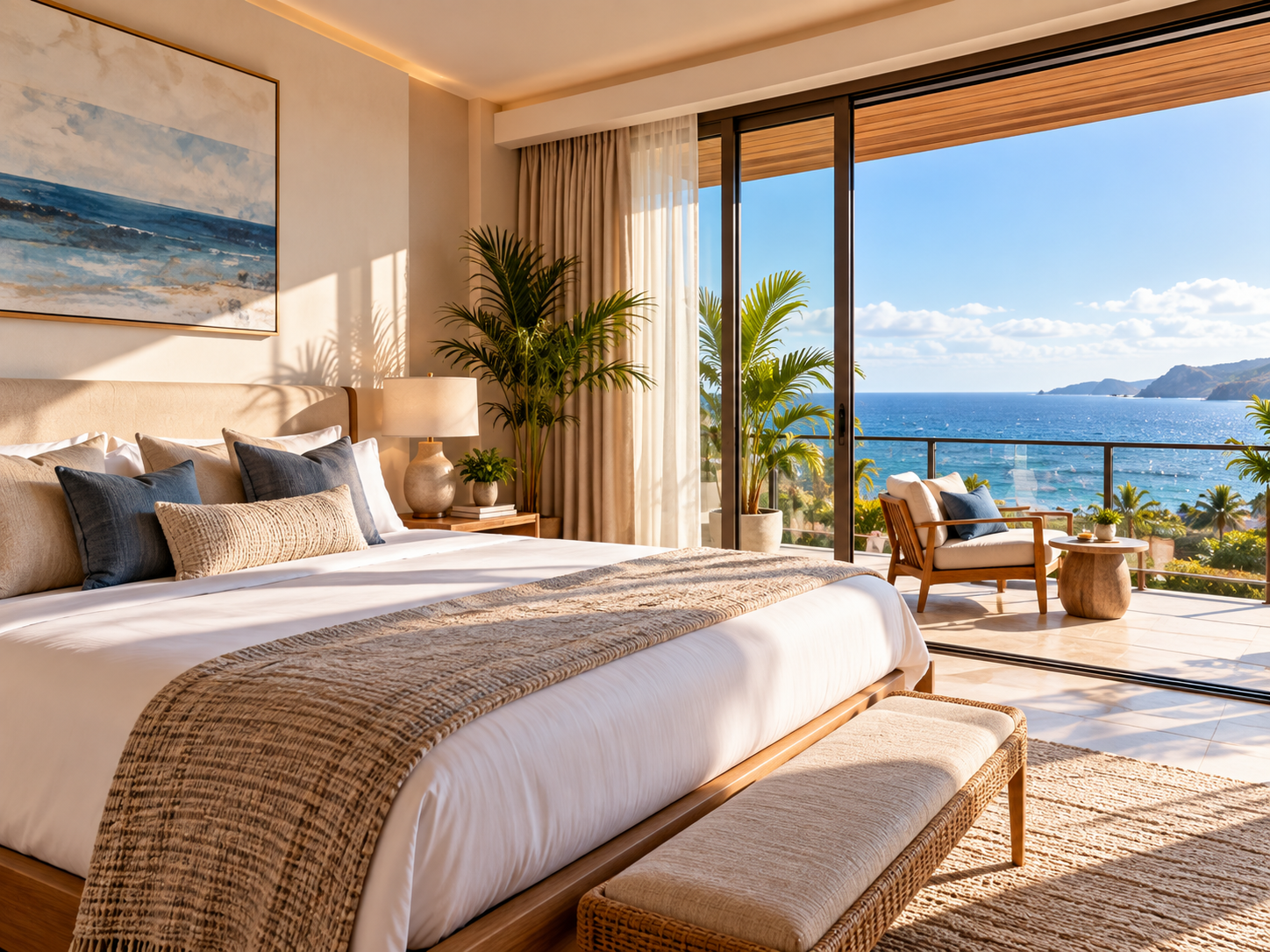 Habitación premium con terraza y vista al mar